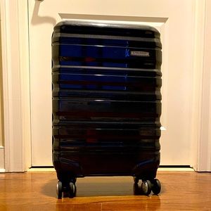 Black carry-on luggage